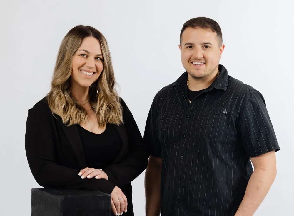 Taryn and Nicholas Olinger, the OGNRV real estate team